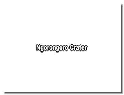 TA 53 - Ngorongoro Crater